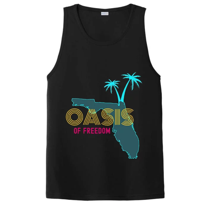 O.A.S.I.S Of Freedom Funny Florida Lover Performance Tank