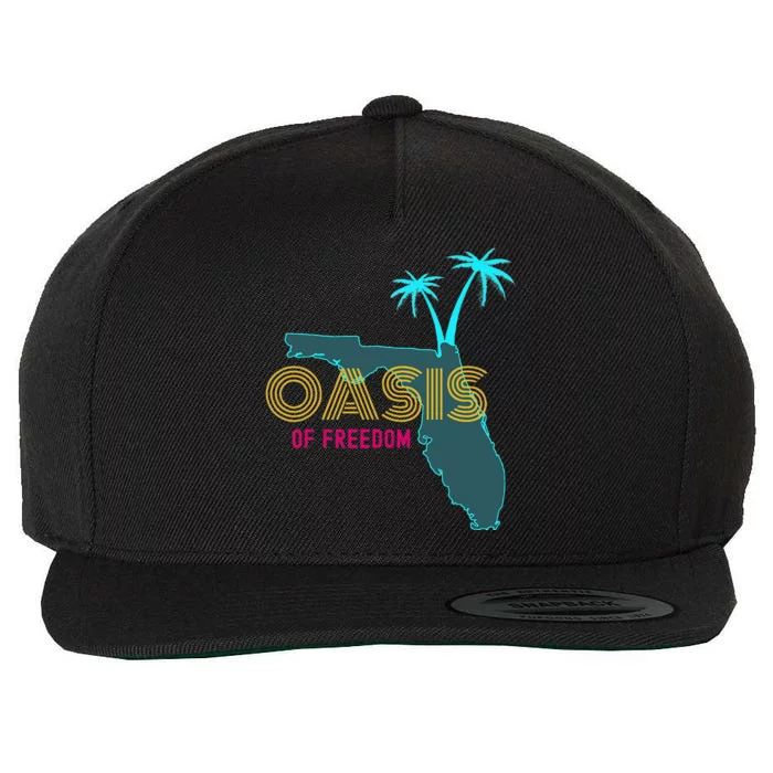 O.A.S.I.S Of Freedom Funny Florida Lover Wool Snapback Cap