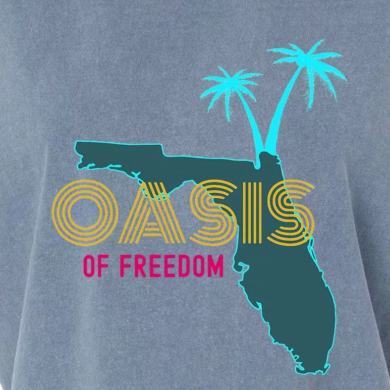 O.A.S.I.S Of Freedom Funny Florida Lover Garment-Dyed Women's Muscle Tee