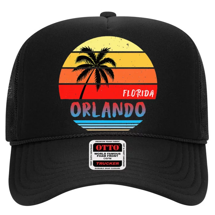 Orlando Orlando Florida High Crown Mesh Trucker Hat