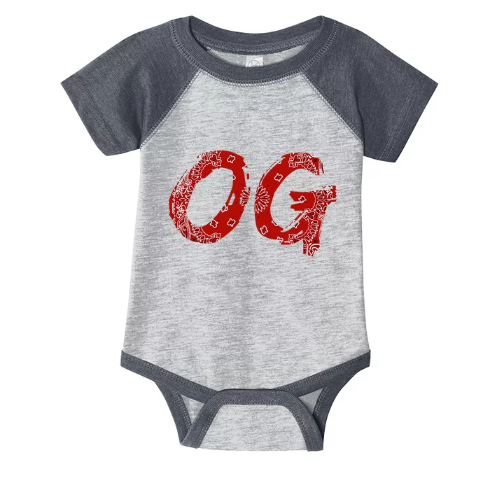 Og Original Gangster Compton Red Bandana Infant Baby Jersey Bodysuit