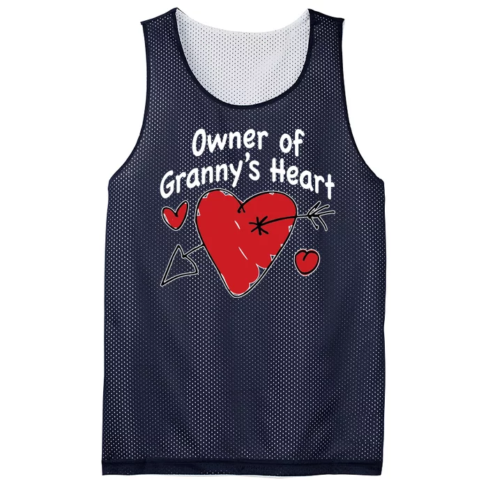 Owner Of Grannys Heart Cute Gift Mesh Reversible Basketball Jersey Tank