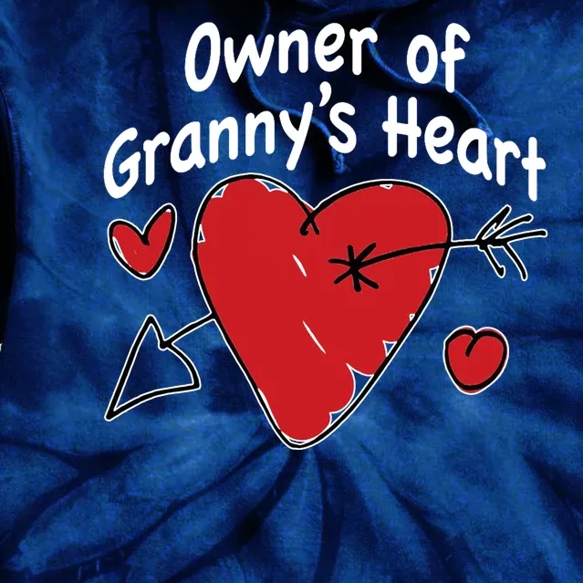 Owner Of Grannys Heart Cute Gift Tie Dye Hoodie