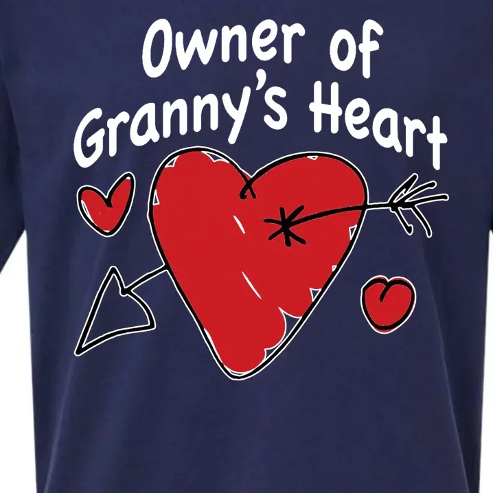 Owner Of Grannys Heart Cute Gift Sueded Cloud Jersey T-Shirt