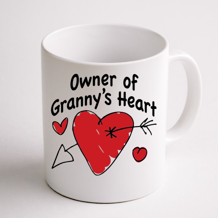 Owner Of Grannys Heart Cute Gift Front & Back Coffee Mug