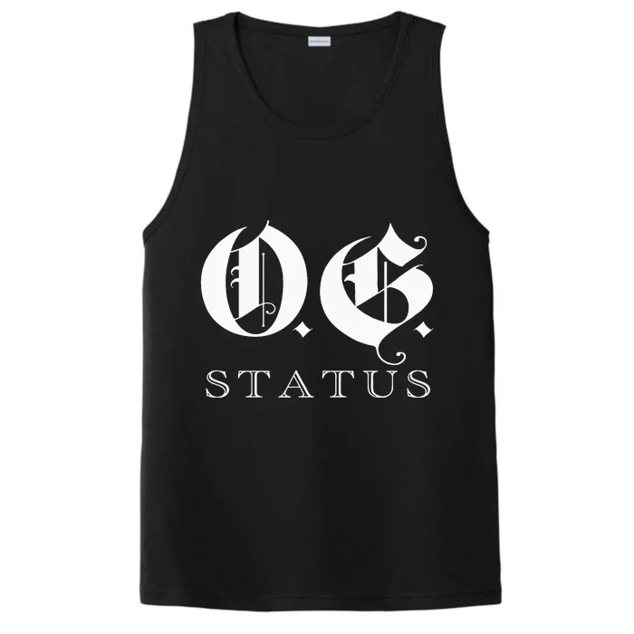 Og Original Gangster Gangsta O.G. Calligraphy Performance Tank