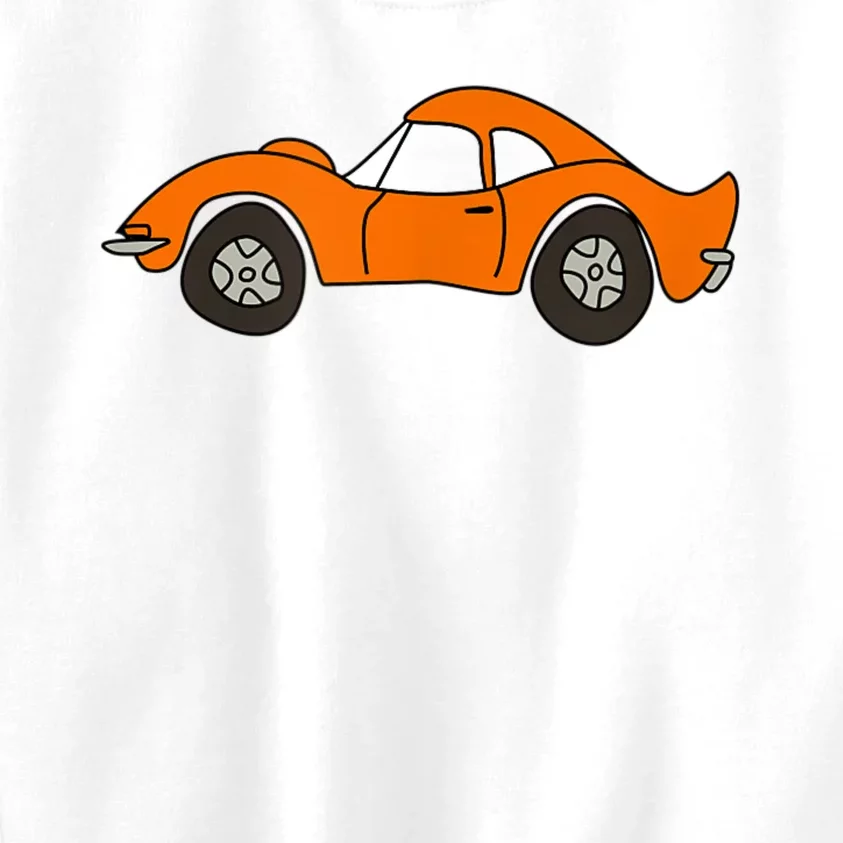 Orange Opel GT Cartoon Kids Sweatshirt