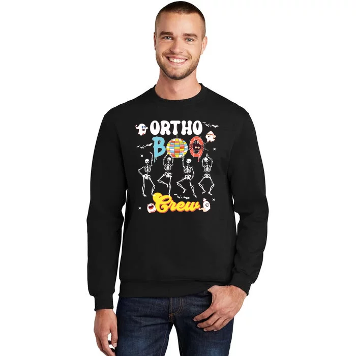 Ortho Orthopedic Halloween Boo Crew Skeleton Dancing Nurse Sweatshirt