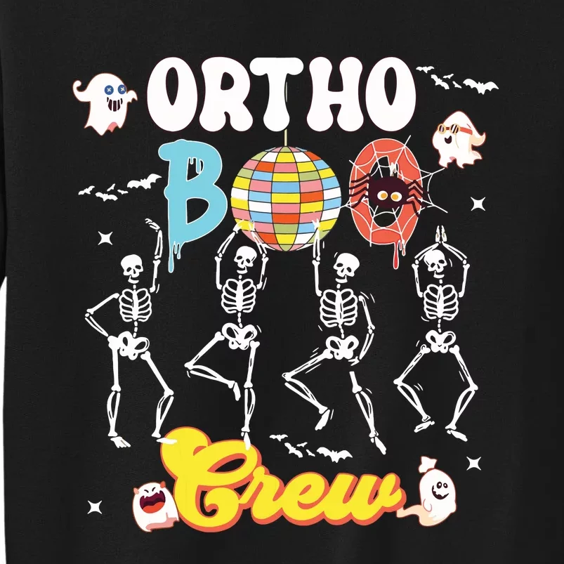 Ortho Orthopedic Halloween Boo Crew Skeleton Dancing Nurse Sweatshirt