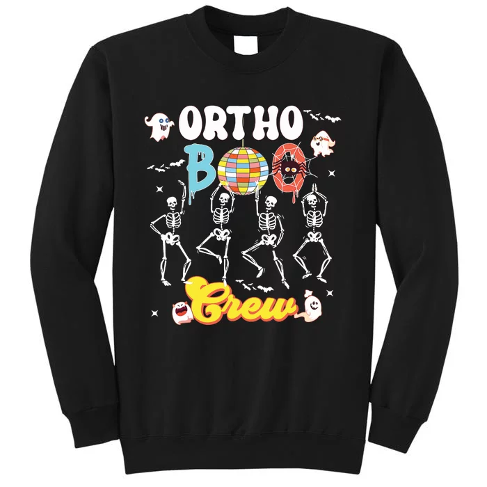 Ortho Orthopedic Halloween Boo Crew Skeleton Dancing Nurse Sweatshirt