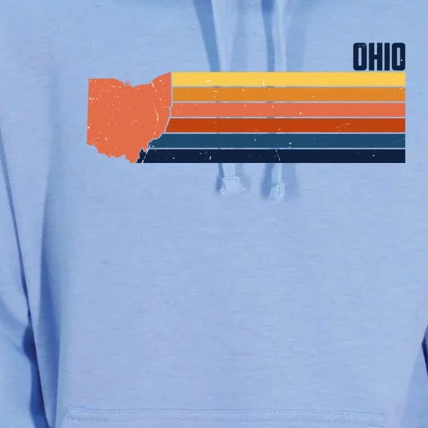 Retro Vintage Ohio Unisex Surf Hoodie