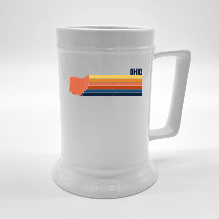 Retro Vintage Ohio Front & Back Beer Stein