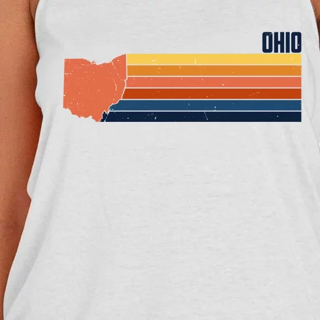 Retro Vintage Ohio Women's Knotted Racerback Tank