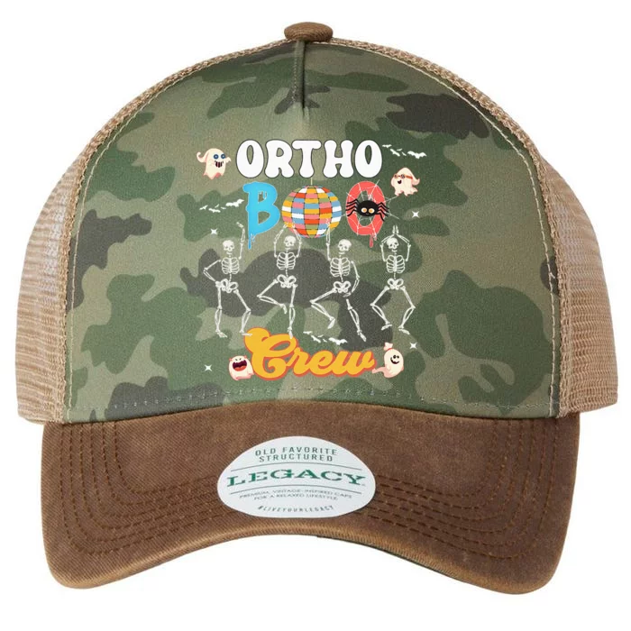 Ortho Orthopedic Halloween Boo Crew Funny Skeleton Dancing Legacy Tie Dye Trucker Hat