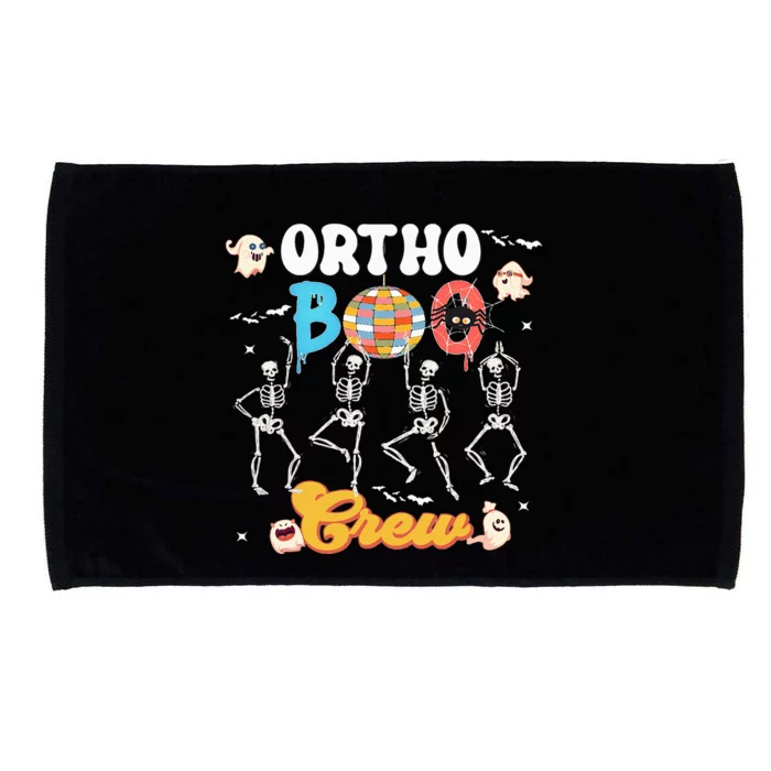 Ortho Orthopedic Halloween Boo Crew Funny Skeleton Dancing Microfiber Hand Towel