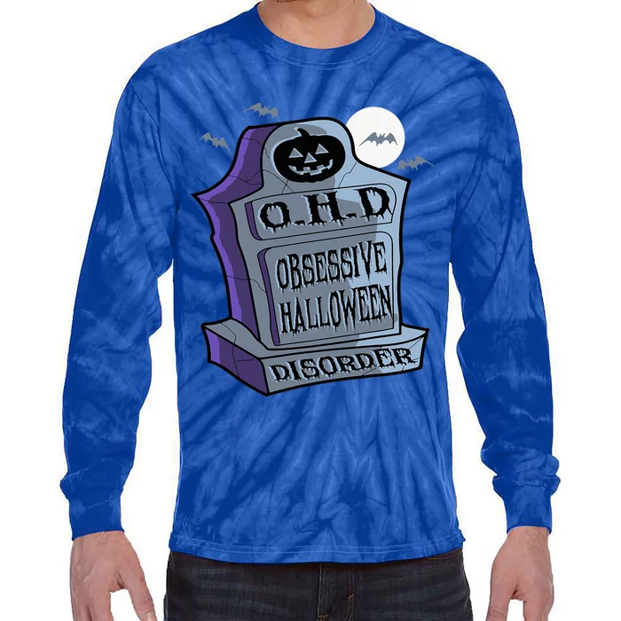 Ohd Obsessive Halloween Disorder Funny Costume Tie-Dye Long Sleeve Shirt