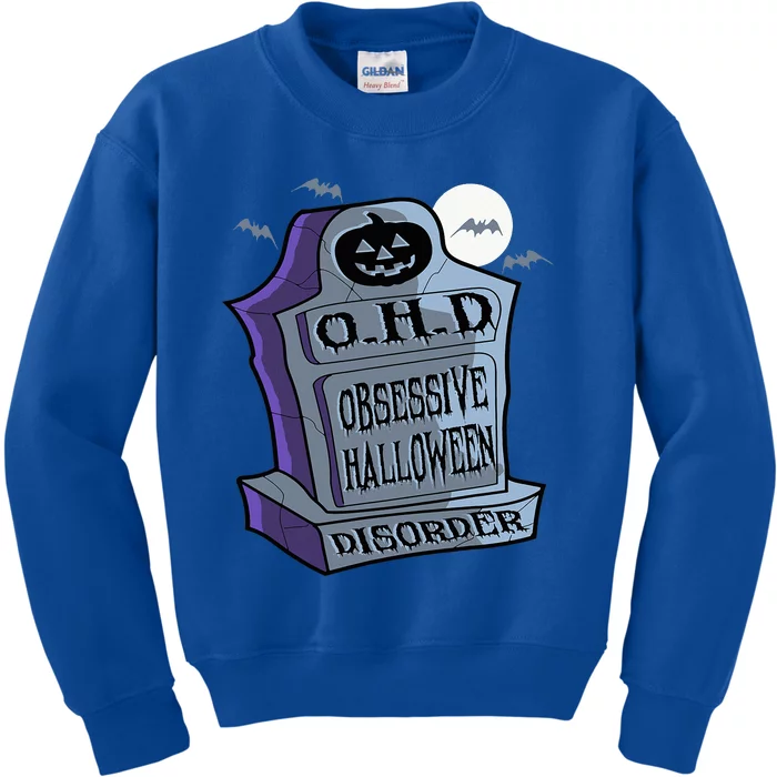 Ohd Obsessive Halloween Disorder Funny Costume Kids Sweatshirt