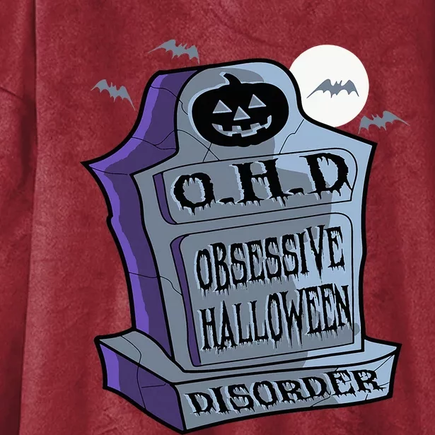 Ohd Obsessive Halloween Disorder Funny Costume Hooded Wearable Blanket