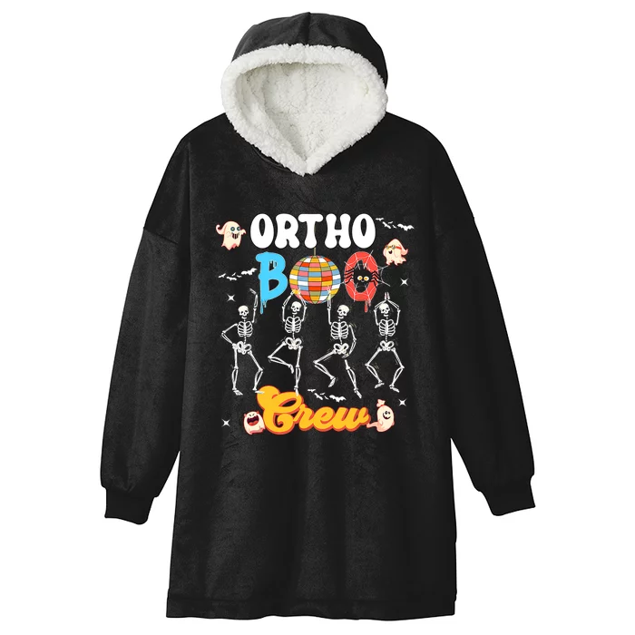 Ortho Orthopedic Halloween Boo Crew Skeleton Dancing Nurse Hooded Wearable Blanket