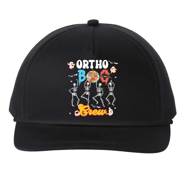 Ortho Orthopedic Halloween Boo Crew Skeleton Dancing Nurse Snapback Five-Panel Rope Hat