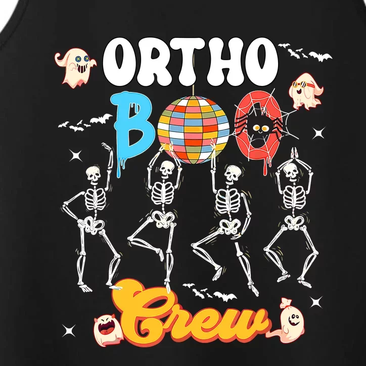 Ortho Orthopedic Halloween Boo Crew Skeleton Dancing Nurse Performance Tank