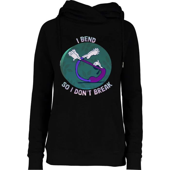 Olive Oyl I BEND SO I DONT BREAK Yoga For Humanity Day Womens Funnel Neck Pullover Hood