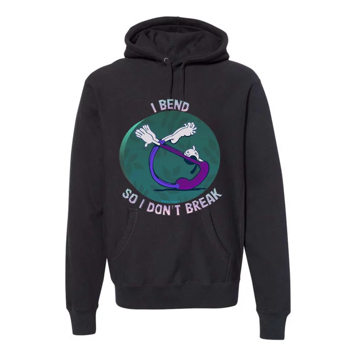 Olive Oyl I BEND SO I DONT BREAK Yoga For Humanity Day Premium Hoodie