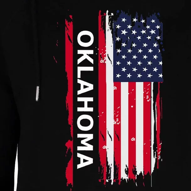 Oklahoma Womens Funnel Neck Pullover Hood