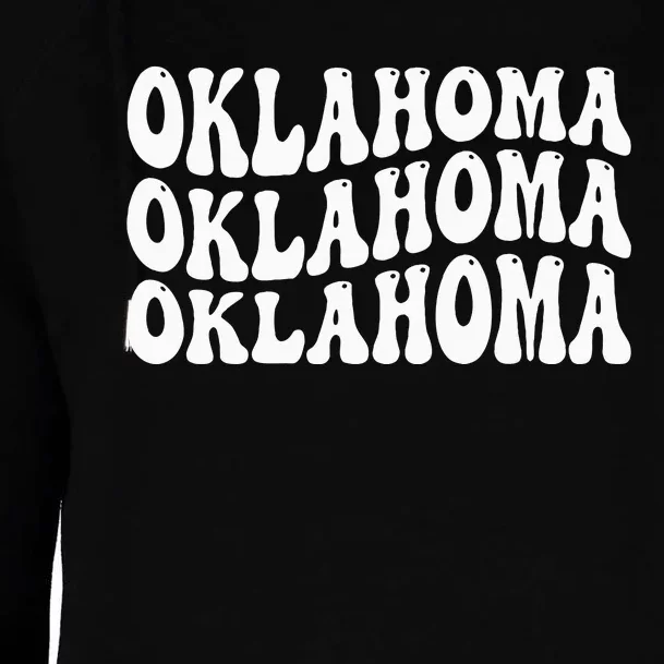 Oklahoma Womens Funnel Neck Pullover Hood