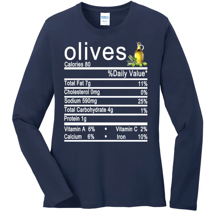 Olives Ladies Long Sleeve Shirt