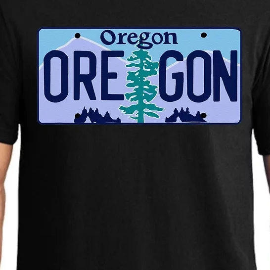 Oregon OR License Plate Classic Pajama Set