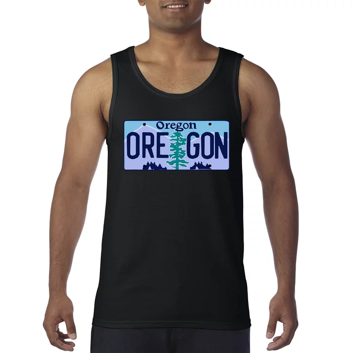 Oregon OR License Plate Classic Tank Top