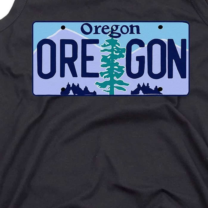 Oregon OR License Plate Classic Tank Top