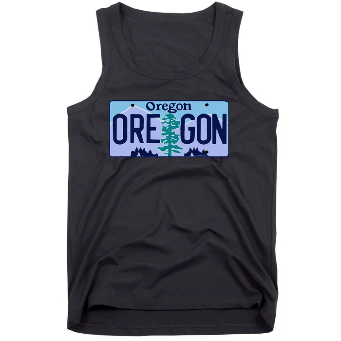 Oregon OR License Plate Classic Tank Top