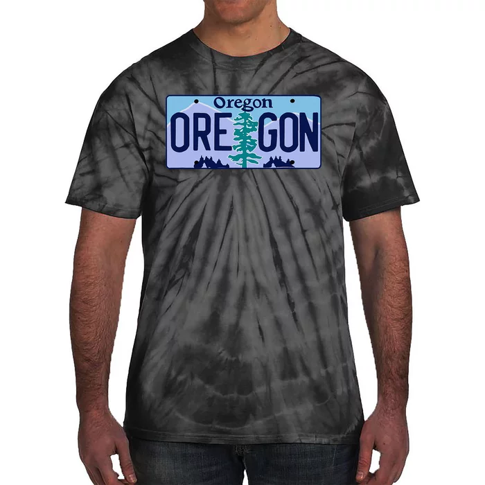 Oregon OR License Plate Classic Tie-Dye T-Shirt