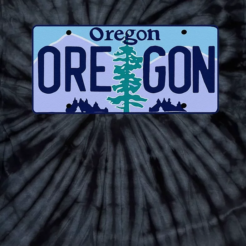 Oregon OR License Plate Classic Tie-Dye T-Shirt