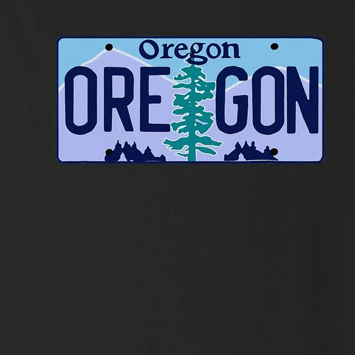 Oregon OR License Plate Classic Toddler Long Sleeve Shirt