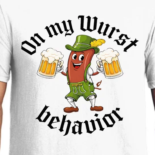 Oktoberfest On My Wurst Behavior Pajama Set