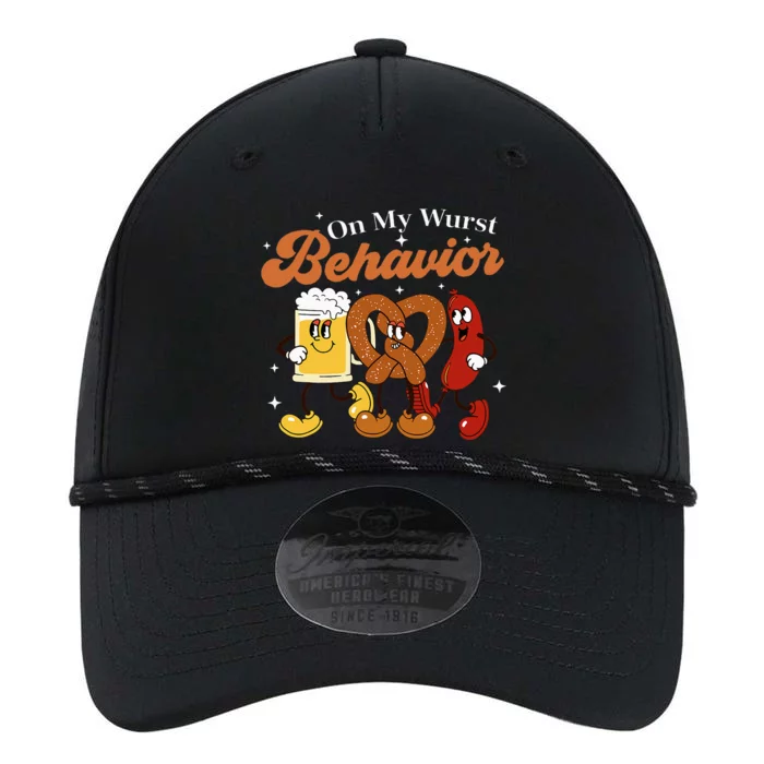 Oktoberfest On My Wurst Behavior Funny German Beer Bratwurst Performance The Dyno Cap