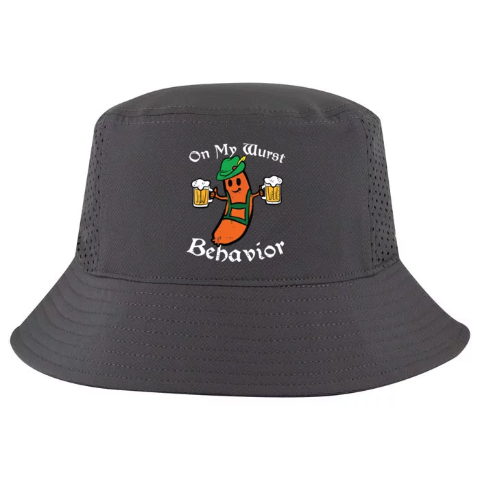 Oktoberfest On My Wurst Behavior Funny German Cool Comfort Performance Bucket Hat