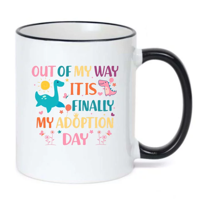 Out Of My Way ItS Finally My Adoption Day Black Color Changing Mug