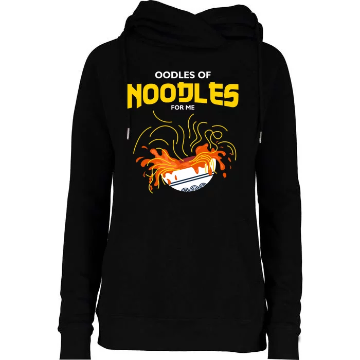 Oodles Of Noodles Womens Funnel Neck Pullover Hood