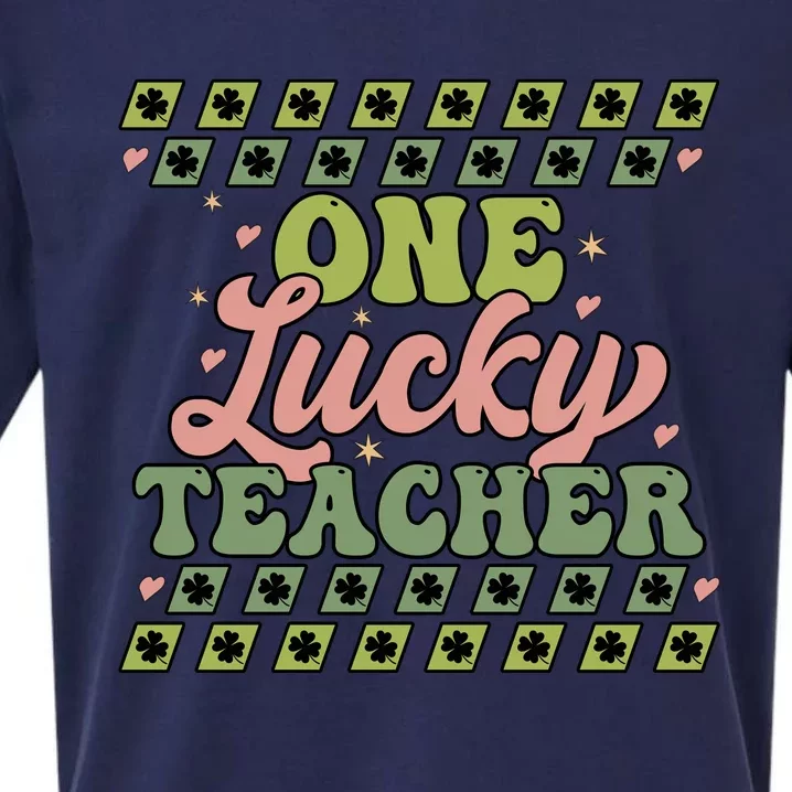 OneLuckyTeacher Sueded Cloud Jersey T-Shirt