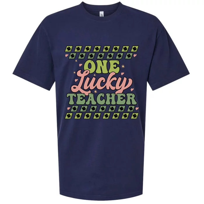 OneLuckyTeacher Sueded Cloud Jersey T-Shirt