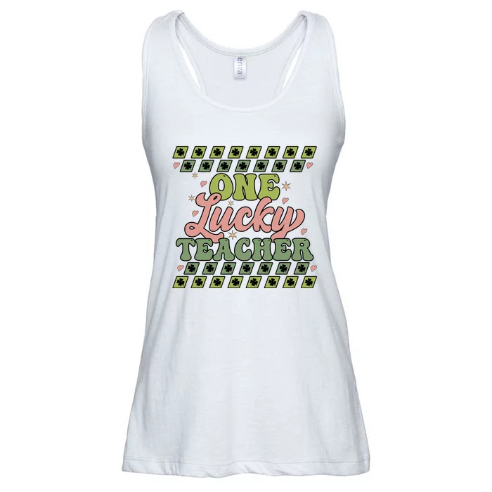 OneLuckyTeacher Ladies Essential Flowy Tank