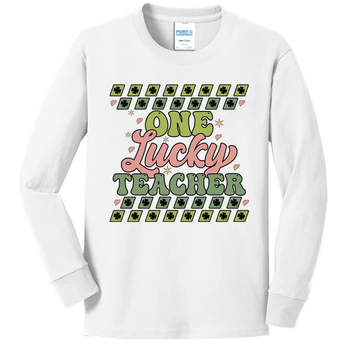 OneLuckyTeacher Kids Long Sleeve Shirt