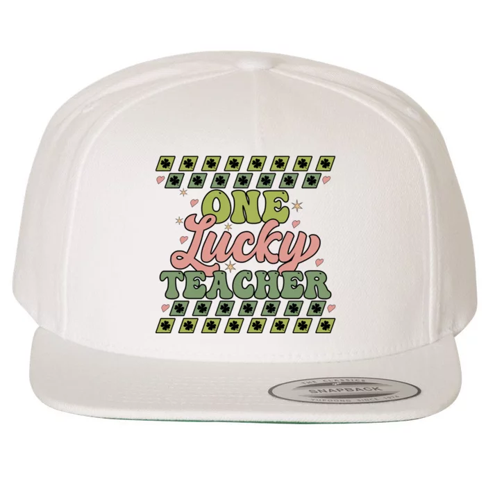 OneLuckyTeacher Wool Snapback Cap