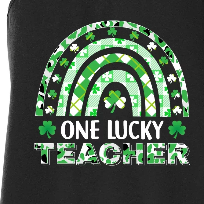 OneLuckyTeacher Women's Racerback Tank