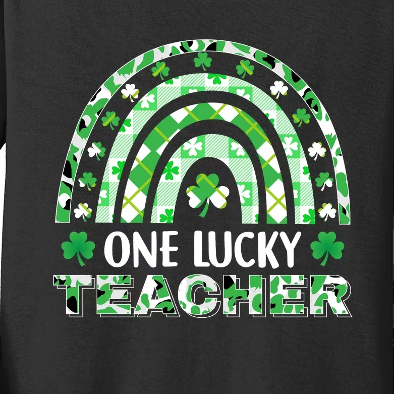 OneLuckyTeacher Kids Long Sleeve Shirt