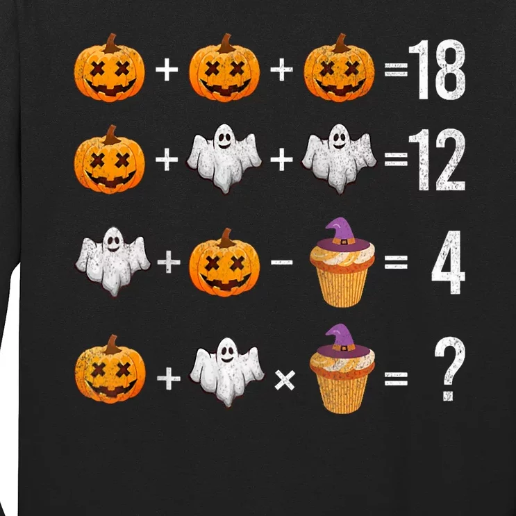 Order Of Operations Funny Math Teacher Halloween Quiz Long Sleeve Shirt